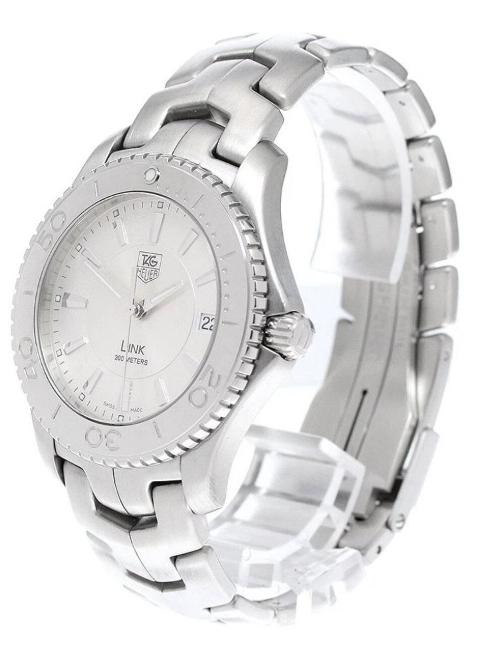 TAG HEUER Link WJ1111-0 Date Silver Dial Quartz Men's Watch_961804